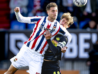 Willem II forward Kyan Veasen and PSV Eindhoven defender Olivier Boscagli during the match Willem II vs. PSV at the Koning Willem II stadium...