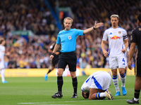 Gavin Ward, the match referee, during the Sky Bet Championship match between Leeds United and Coventry City at Elland Road in Leeds, England...