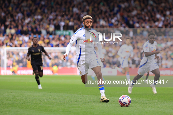 Jayden Bogle (Leeds United) during the Sky Bet Championship match between Leeds United and Coventry City at Elland Road in Leeds, England, o...