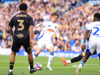 Brenden Aaronson (Leeds United) during the Sky Bet Championship match between Leeds United and Coventry City at Elland Road in Leeds, Englan...