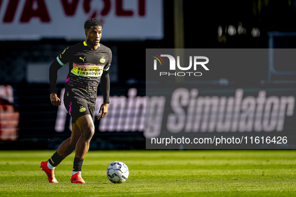 PSV Eindhoven defender Ryan Flamingo during the match Willem II - PSV at the Koning Willem II stadium for the Dutch Eredivisie season 2024-2...