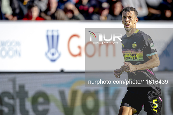 PSV Eindhoven forward Ivan Perisic plays during the match between Willem II and PSV at the Koning Willem II stadium for the Dutch Eredivisie...