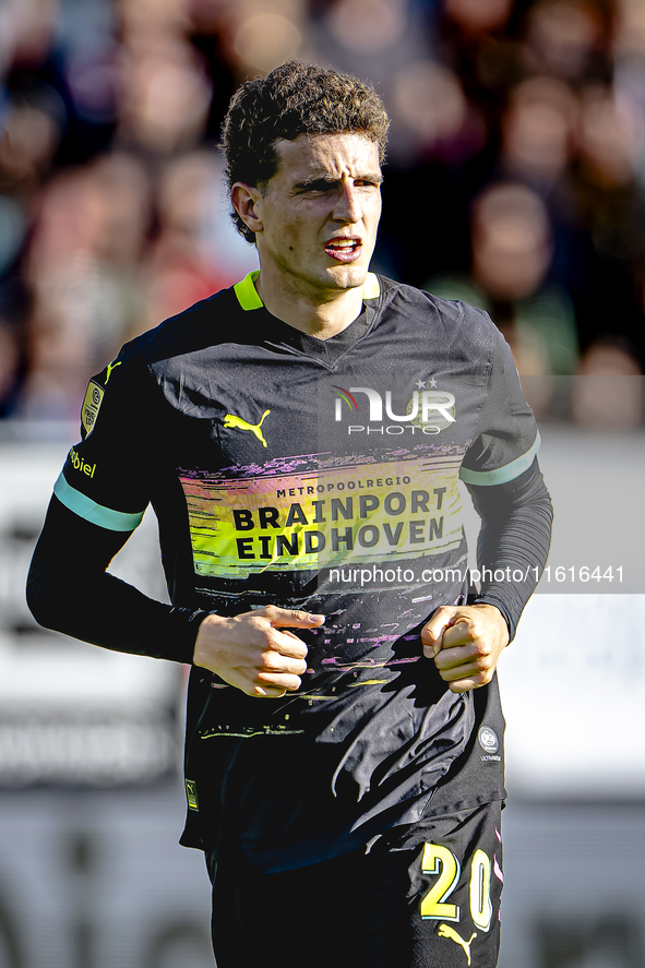 PSV Eindhoven midfielder Guus Til plays during the match Willem II vs. PSV at the Koning Willem II stadium for the Dutch Eredivisie season 2...