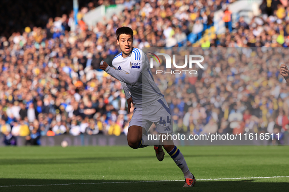 Ilia Gruev (Leeds United) during the Sky Bet Championship match between Leeds United and Coventry City at Elland Road in Leeds, England, on...