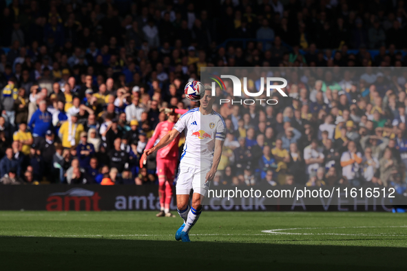 Ethan Ampadu (Leeds United) during the Sky Bet Championship match between Leeds United and Coventry City at Elland Road in Leeds, England, o...