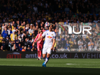 Ethan Ampadu (Leeds United) during the Sky Bet Championship match between Leeds United and Coventry City at Elland Road in Leeds, England, o...