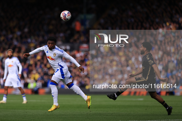 Largie Ramazani (Leeds United) during the Sky Bet Championship match between Leeds United and Coventry City at Elland Road in Leeds, England...