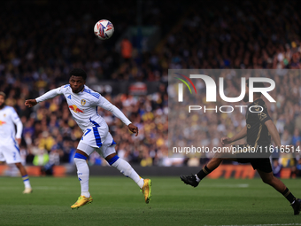 Largie Ramazani (Leeds United) during the Sky Bet Championship match between Leeds United and Coventry City at Elland Road in Leeds, England...