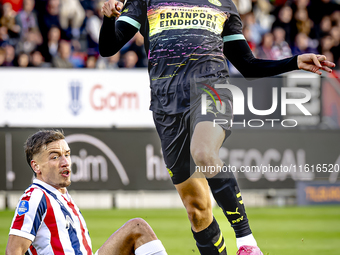 Willem II defender Runar Thor Sigurgeirsson and PSV Eindhoven midfielder Guus Til during the match Willem II vs. PSV at the Koning Willem II...