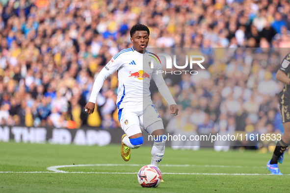 Largie Ramazani (Leeds United) during the Sky Bet Championship match between Leeds United and Coventry City at Elland Road in Leeds, England...