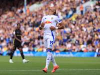 Mateo Joseph (Leeds United) looks disappointed with his shot during the Sky Bet Championship match between Leeds United and Coventry City at...