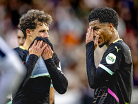 PSV Eindhoven midfielder Malik Tillman and PSV Eindhoven defender Olivier Boscagli during the match between Willem II and PSV at the Koning...