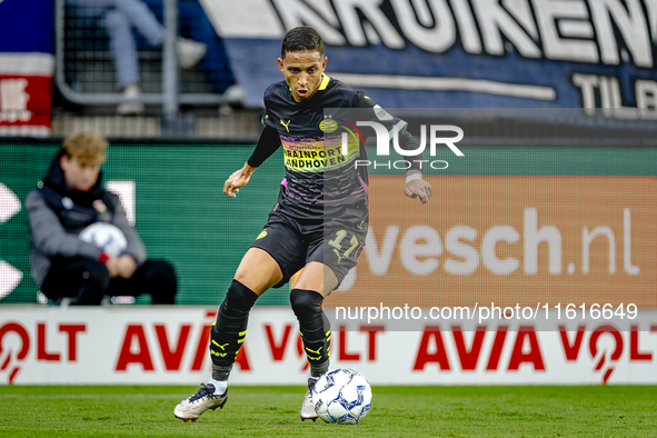 PSV Eindhoven defender Mauro Junior during the match Willem II - PSV at the Koning Willem II stadium for the Dutch Eredivisie season 2024-20...