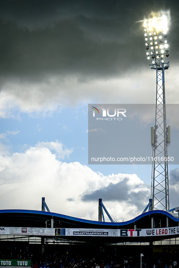 Stadium overview during the match Willem II - PSV at the Koning Willem II stadium for the Dutch Eredivisie season 2024-2025 in Tilburg, Neth...