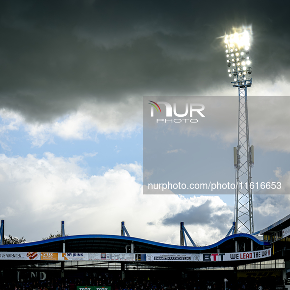 Stadium overview during the match Willem II - PSV at the Koning Willem II stadium for the Dutch Eredivisie season 2024-2025 in Tilburg, Neth...