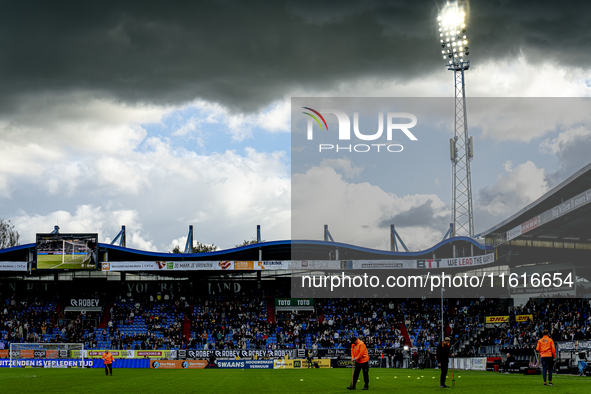 Stadium overview during the match Willem II - PSV at the Koning Willem II stadium for the Dutch Eredivisie season 2024-2025 in Tilburg, Neth...