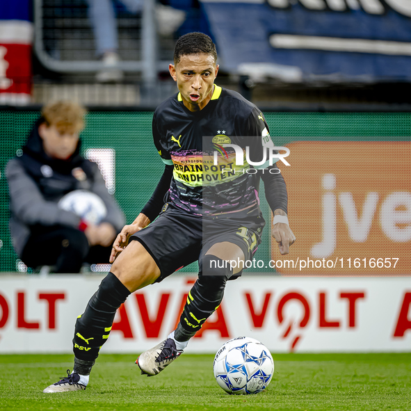 PSV Eindhoven defender Mauro Junior during the match Willem II - PSV at the Koning Willem II stadium for the Dutch Eredivisie season 2024-20...