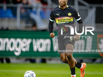 PSV Eindhoven defender Ryan Flamingo during the match Willem II - PSV at the Koning Willem II stadium for the Dutch Eredivisie season 2024-2...