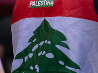 About a hundred pro-Palestinian protesters gather in Bonn, Germany, on September 28, 2024, and protest against Israel's attack in Lebanon, d...