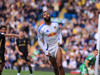 Jayden Bogle (Leeds United) comes close with a shot during the Sky Bet Championship match between Leeds United and Coventry City at Elland R...