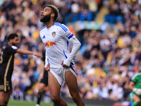 Jayden Bogle (Leeds United) comes close with a shot during the Sky Bet Championship match between Leeds United and Coventry City at Elland R...