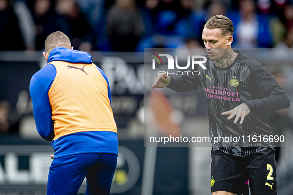 PSV Eindhoven defender Rick Karsdorp plays during the match Willem II vs. PSV at the Koning Willem II stadium for the Dutch Eredivisie seaso...