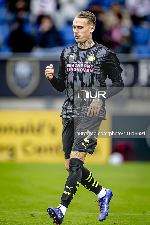 PSV Eindhoven defender Rick Karsdorp plays during the match Willem II vs. PSV at the Koning Willem II stadium for the Dutch Eredivisie seaso...