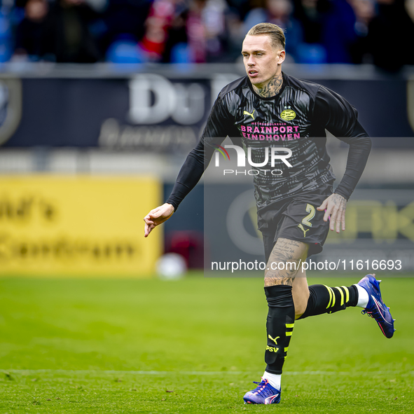 PSV Eindhoven defender Rick Karsdorp plays during the match Willem II vs. PSV at the Koning Willem II stadium for the Dutch Eredivisie seaso...