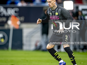 PSV Eindhoven defender Rick Karsdorp plays during the match Willem II vs. PSV at the Koning Willem II stadium for the Dutch Eredivisie seaso...