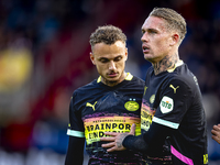 PSV Eindhoven forward Noa Lang and PSV Eindhoven defender Rick Karsdorp during the match between Willem II and PSV at the Koning Willem II S...