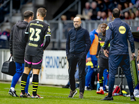 PSV Eindhoven trainer Peter Bosz during the match between Willem II and PSV at the Koning Willem II stadium for the Dutch Eredivisie season...