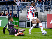 PSV Eindhoven defender Ryan Flamingo and Willem II forward Amar Fatah during the match Willem II vs. PSV at the Koning Willem II stadium for...