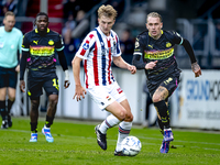 Willem II midfielder Cisse Sandra and PSV Eindhoven defender Rick Karsdorp during the match Willem II vs. PSV at the Koning Willem II stadiu...