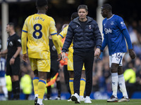 Crystal Palace F.C. manager Oliver Glasner at full time during the Premier League match between Everton and Crystal Palace at Goodison Park...