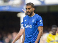 Dominic Calvert-Lewin #9 of Everton F.C. during the Premier League match between Everton and Crystal Palace at Goodison Park in Liverpool, E...