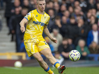 Adam Wharton #20 of Crystal Palace F.C. is in action during the Premier League match between Everton and Crystal Palace at Goodison Park in...