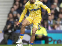 Daniel Munoz #12 of Crystal Palace F.C. during the Premier League match between Everton and Crystal Palace at Goodison Park in Liverpool, En...