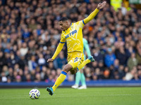 Maxence Lacroix #5 of Crystal Palace F.C. during the Premier League match between Everton and Crystal Palace at Goodison Park in Liverpool,...