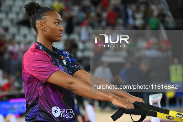 Khalia Lanier of Prosecco Doc Imoco Conegliano during the Supercoppa Fineco Lega Volley Femminile between Prosecco Doc Imoco Conegliano and...