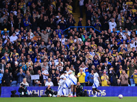 Jayden Bogle (Leeds United) scores his team's second goal during the Sky Bet Championship match between Leeds United and Coventry City at El...