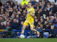 Adam Wharton #20 of Crystal Palace F.C. during the Premier League match between Everton and Crystal Palace at Goodison Park in Liverpool, En...