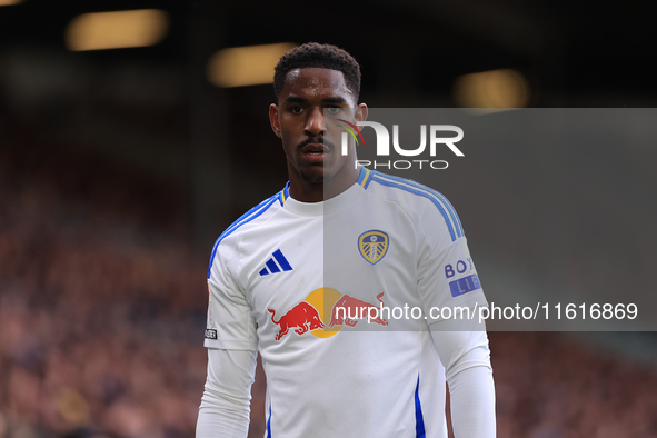 Junior Firpo (Leeds United) during the Sky Bet Championship match between Leeds United and Coventry City at Elland Road in Leeds, England, o...