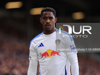 Junior Firpo (Leeds United) during the Sky Bet Championship match between Leeds United and Coventry City at Elland Road in Leeds, England, o...