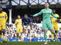 During the Premier League match between Everton and Crystal Palace at Goodison Park in Liverpool, England, on September 28, 2024. (