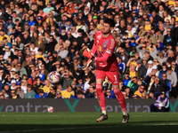 Illan Meslier (Leeds United) during the Sky Bet Championship match between Leeds United and Coventry City at Elland Road in Leeds, England,...