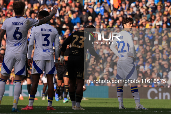 Ao Tanaka (Leeds United) during the Sky Bet Championship match between Leeds United and Coventry City at Elland Road in Leeds, England, on S...