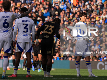 Ao Tanaka (Leeds United) during the Sky Bet Championship match between Leeds United and Coventry City at Elland Road in Leeds, England, on S...