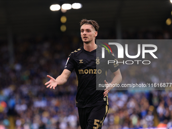 Jack Rudoni (Coventry City) during the Sky Bet Championship match between Leeds United and Coventry City at Elland Road in Leeds, England, o...