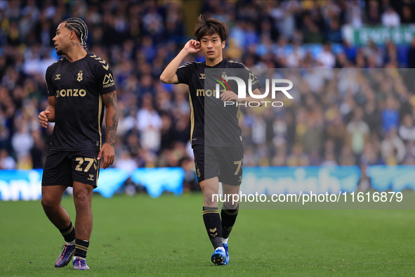 Tatsuhiro Sakamoto (Coventry City) during the Sky Bet Championship match between Leeds United and Coventry City at Elland Road in Leeds, Eng...