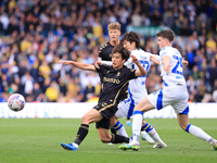 Tatsuhiro Sakamoto (Coventry City) battles with Ao Tanaka (Leeds United) during the Sky Bet Championship match between Leeds United and Cove...